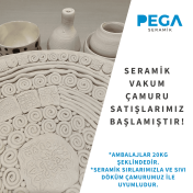 PEGA SERAMİK VAKUM ÇAMURU 20KG